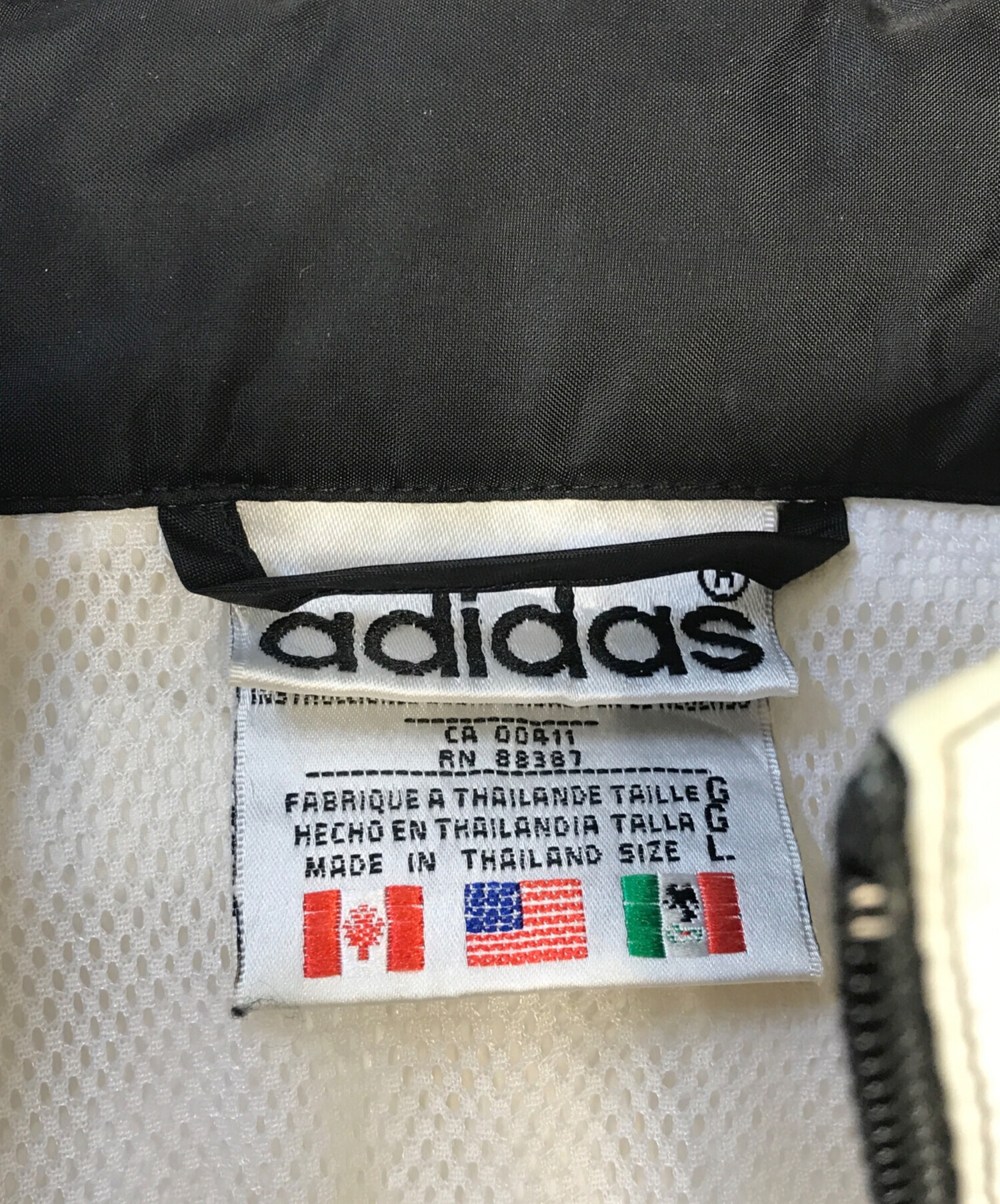 中古・古着通販】adidas (アディダス) ナイロンジャケット ブラック