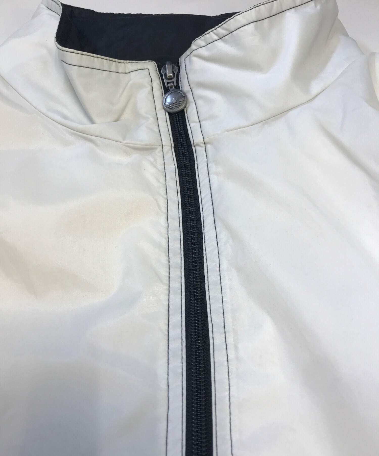 adidas ホワイトジャケット Lサイズ 中古・古着通販】adidas (アディダス) ナイロンジャケット ブラック