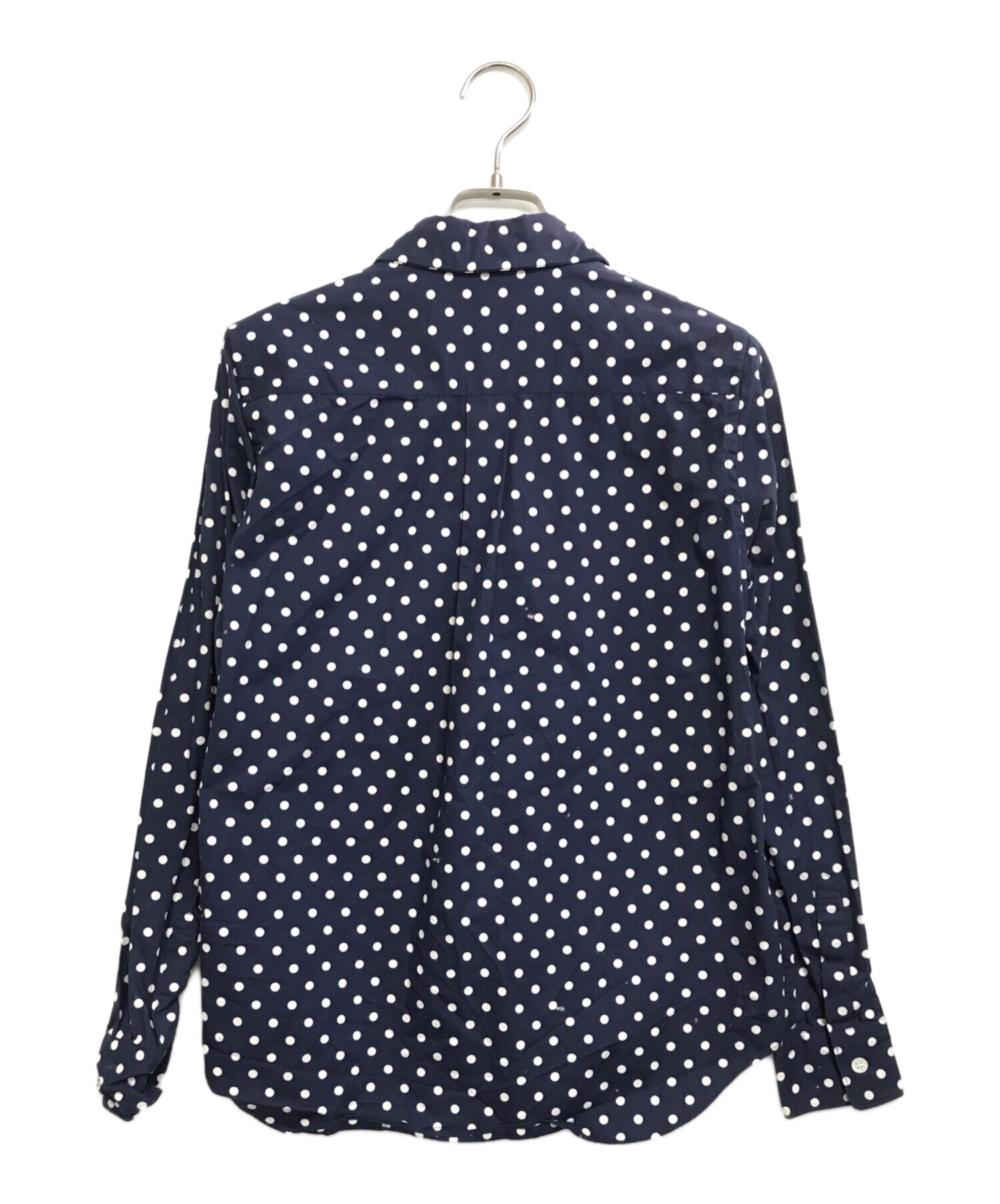 コムデギャルソンコムデギャルソン　丸襟シャツXSサイズ 中古・古着通販】COMME des GARCONS (コムデギャルソン) ドット柄丸襟