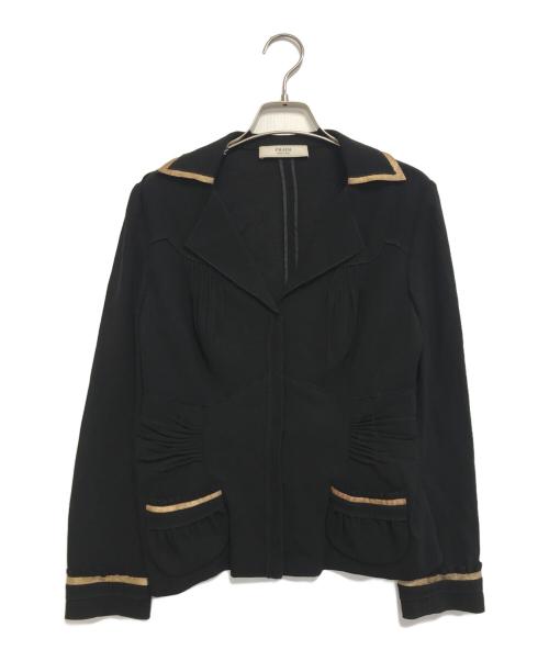 中古・古着通販】PRADA (プラダ) セーラージャケット ブラック サイズ