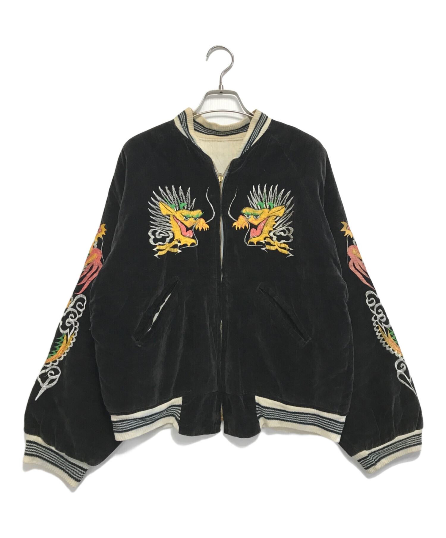 最終値下げ　50s ビンテージ　黒別珍　スーベニアジャケット 中古・古着通販】VINTAGE (ヴィンテージ) 別珍スーベニアジャケット