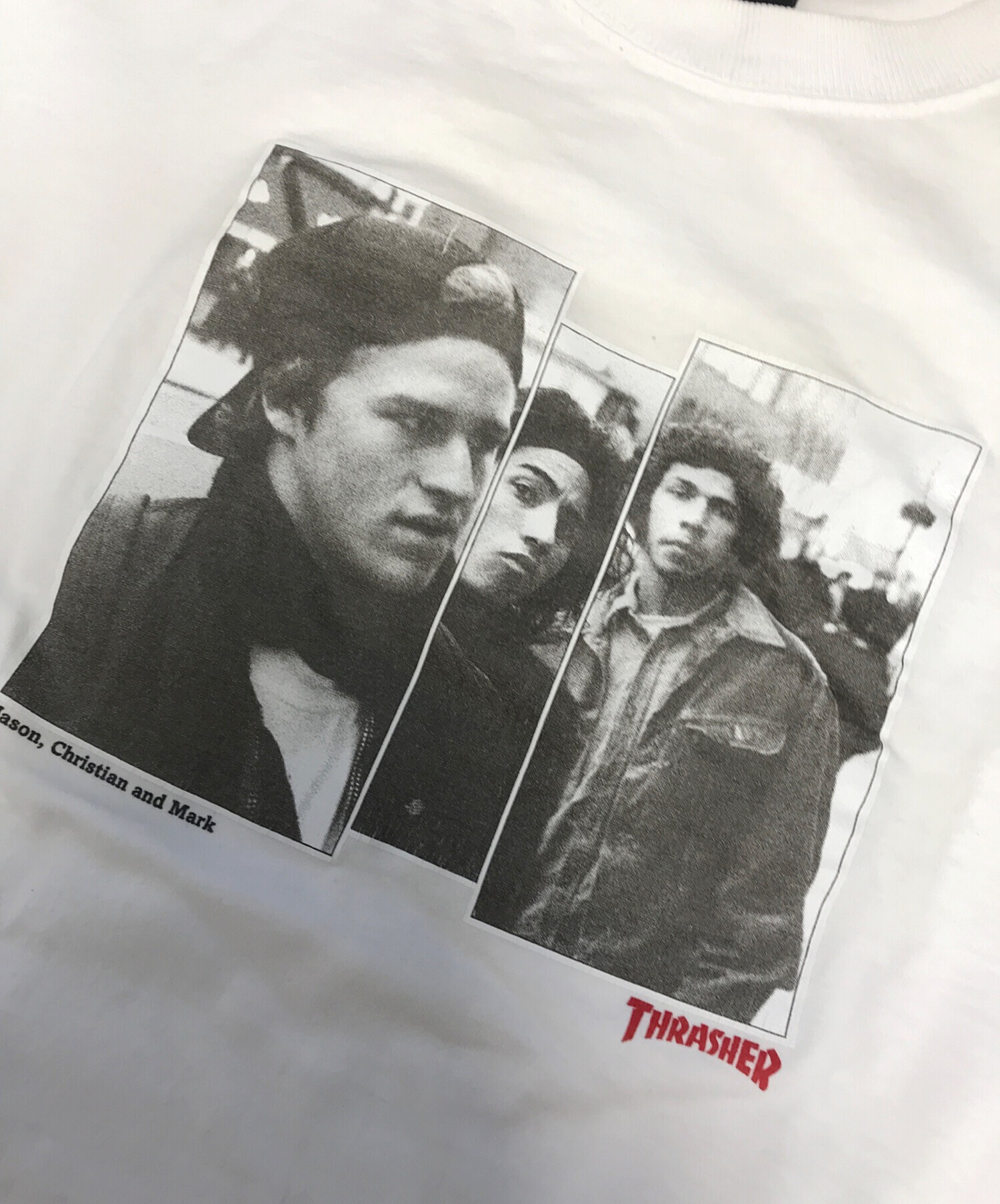 中古・古着通販】THRASHER (スラッシャー) プリントTシャツ ホワイト