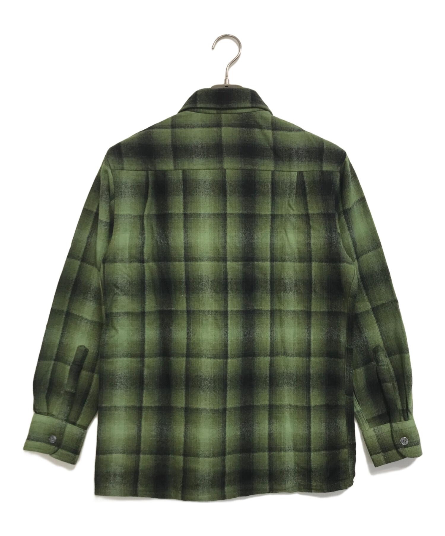 レア！【70s Cascade 】オンブレチェックウールシャツ レア！【70s