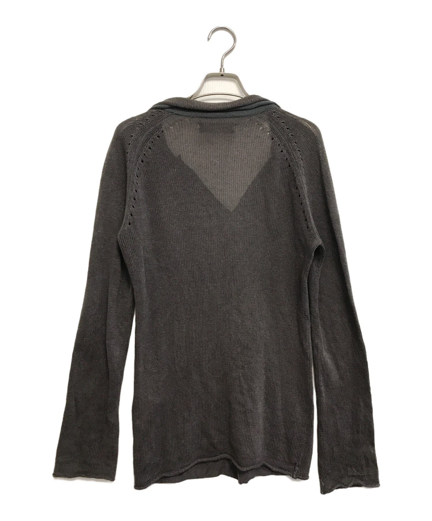 YOHJI YAMAMOTO + NOIR 変形 ニットカーディガン 中古・古着通販】yohji yamamoto+Noir (ヨウジヤマモトプリュス