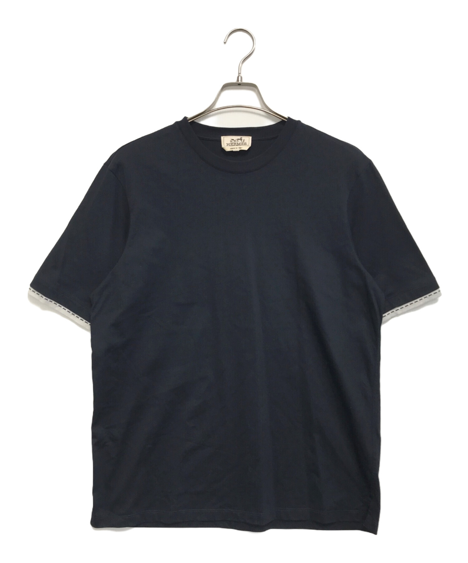 HERMES エルメス　Tシャツ ディテール サドルステッチ 中古・古着通販】HERMES (エルメス) サドルステッチショートスリーブT