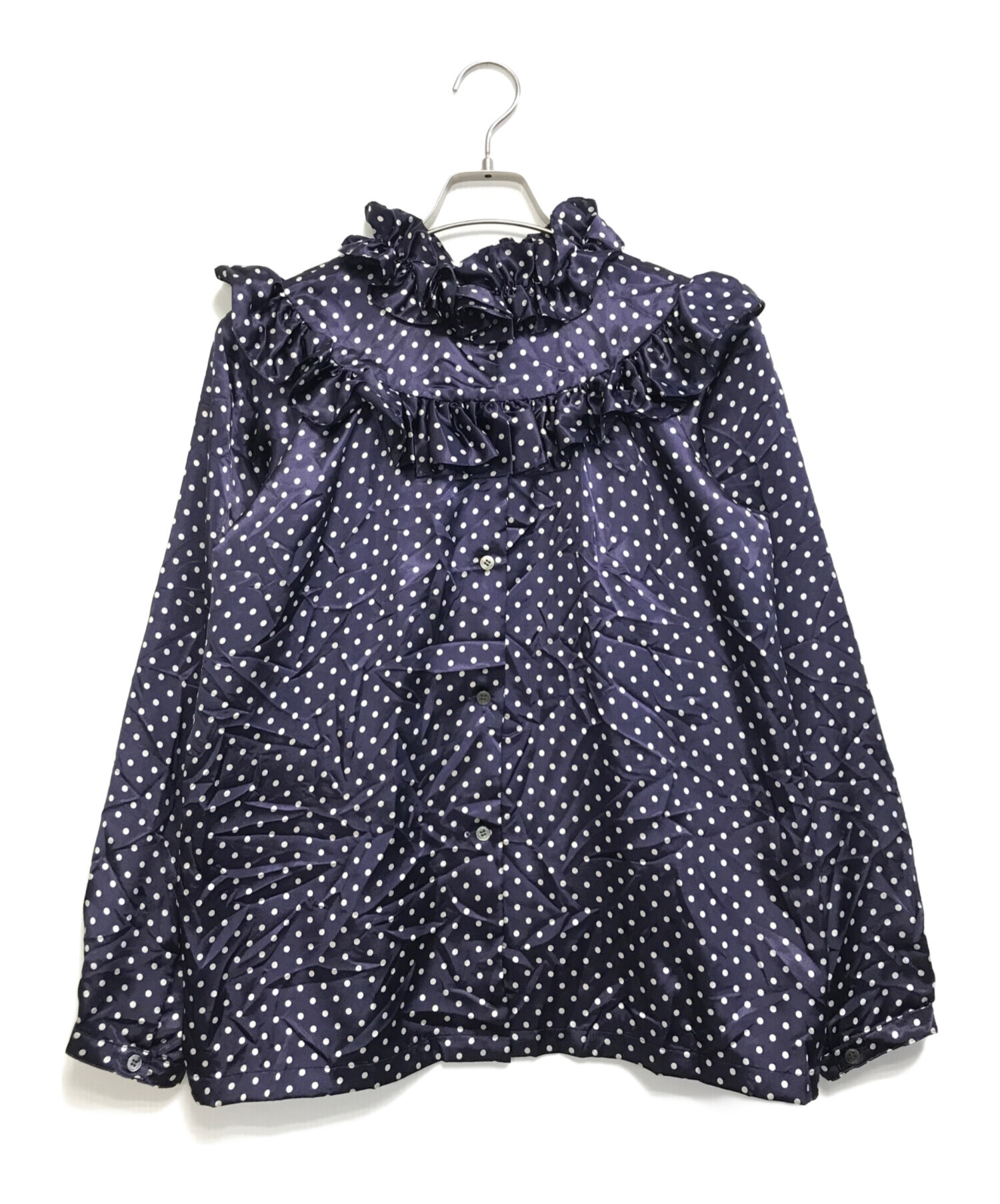 未使用品 17ss コムデギャルソン ガール ドット柄 フリル 中古・古着通販】COMME des GARCONS GIRL (コムデギャルソンガール