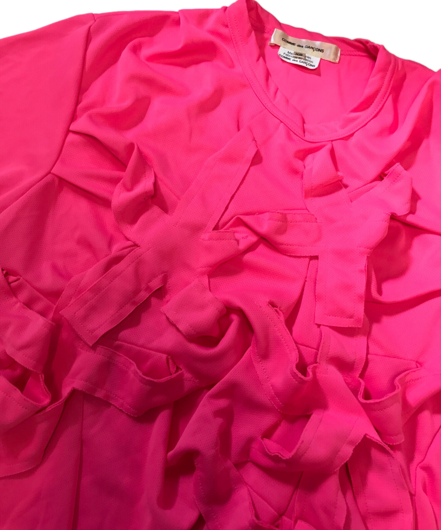 COMME des GARCONS ピンク レース 長袖 XS 中古・古着通販】COMME des GARCONS (コムデギャルソン) 装飾S/S