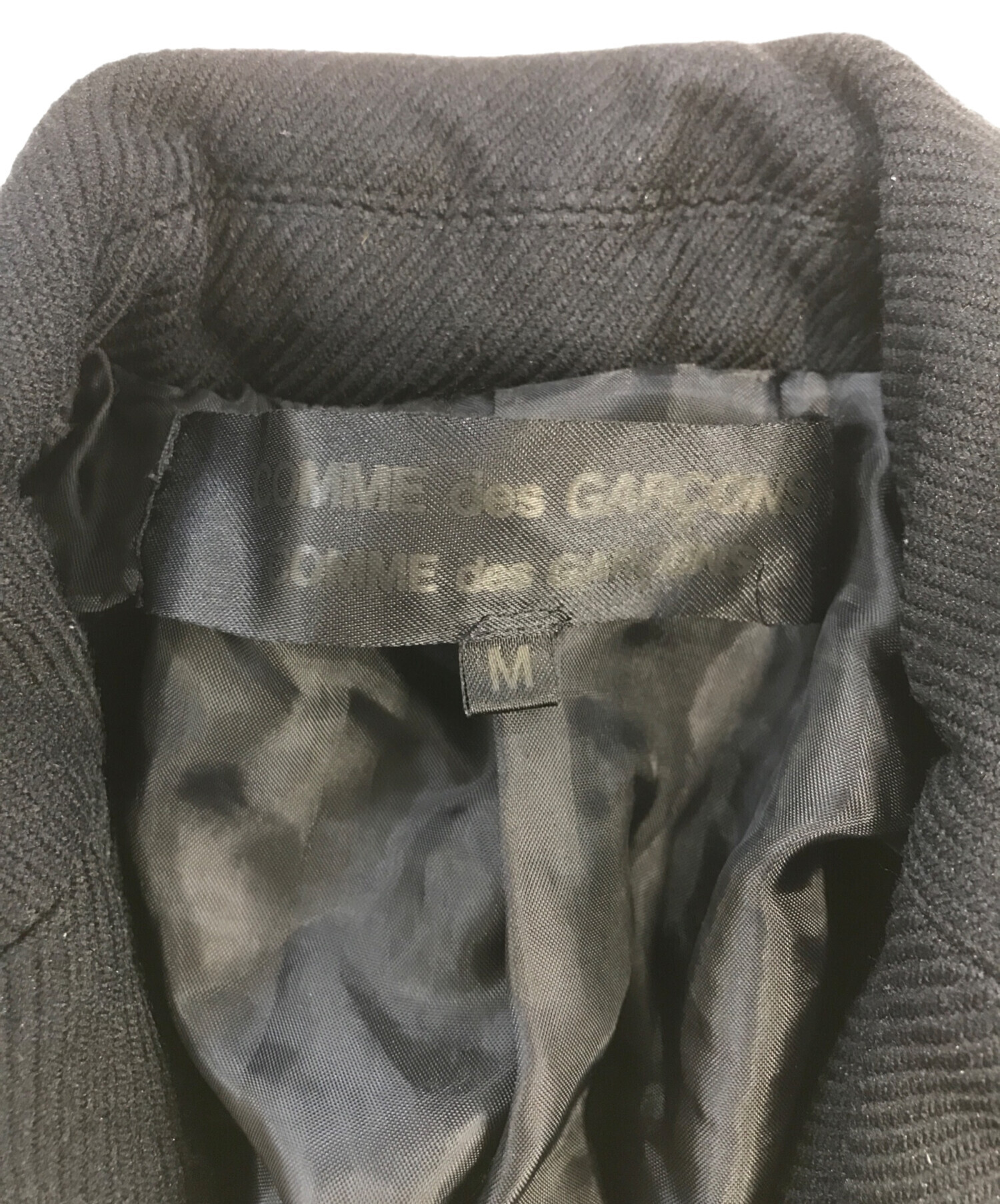 コムデギャルソン スパンコール ジャケット ブルゾン ブラック AD2002 COMME des GARCONS HOMME DEUX コムデギャルソンオムドゥ テーラード
