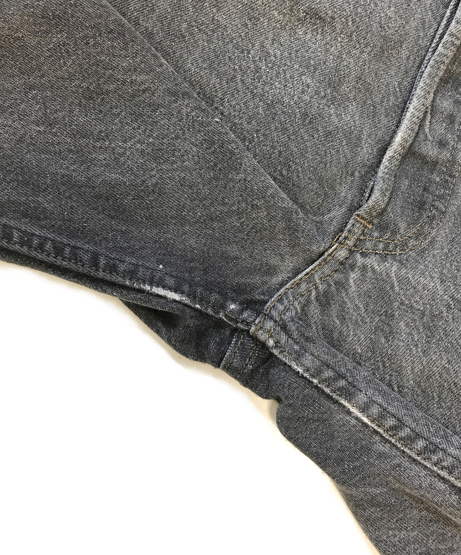 中古・古着通販】LEVI'S (リーバイス) 501先染めブラックデニム