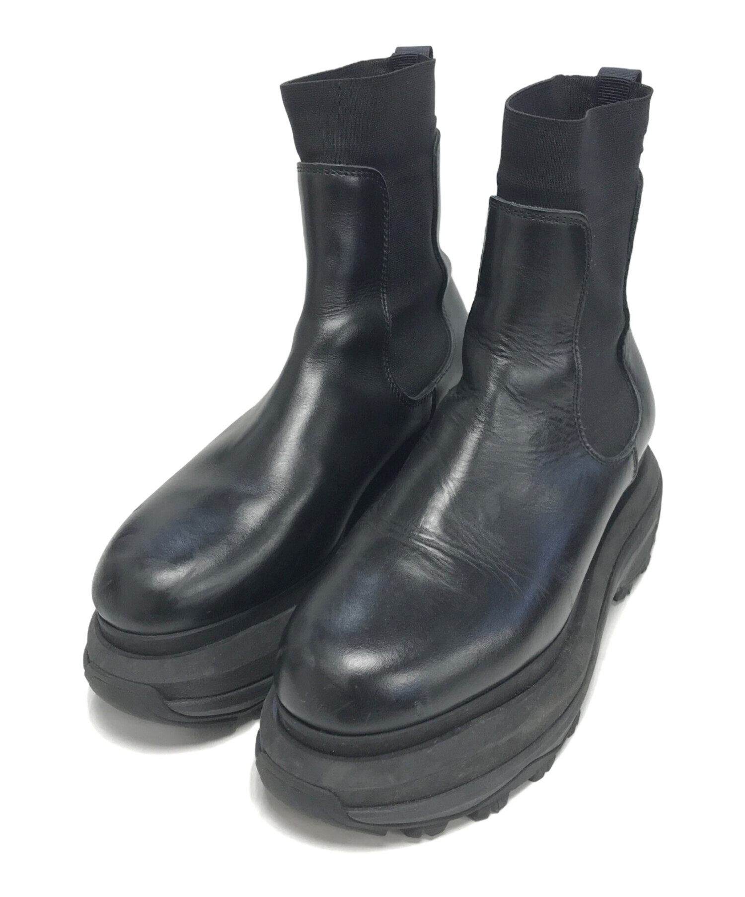 sacai チェルシーブーツ　Chelsea Boots サイズ43 Leather Chelsea boots in black - Sacai | Mytheresa