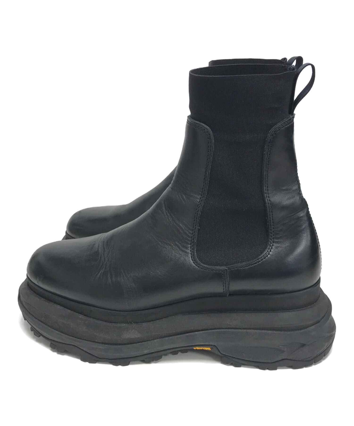 sacai サカイ ブーツ メンズ 【古着】【中古】 中古・古着通販】sacai (サカイ) チェルシーブーツ ブラック サイズ:43