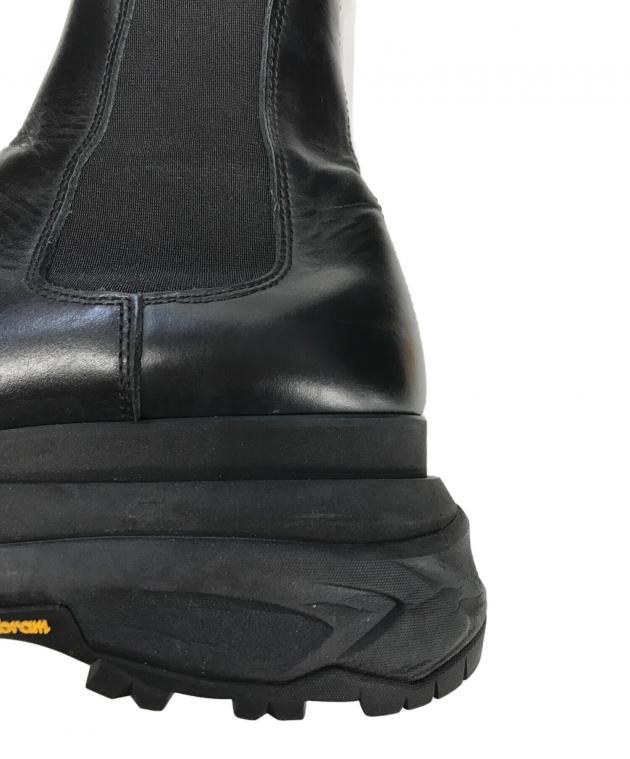 中古・古着通販】sacai (サカイ) チェルシーブーツ ブラック サイズ:43