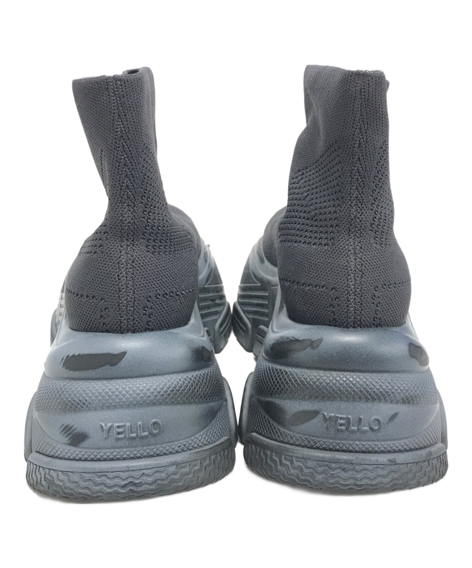 中古・古着通販】YELLO (イエロ) GRAUWAL SHORT BOOTS グレー サイズ:L