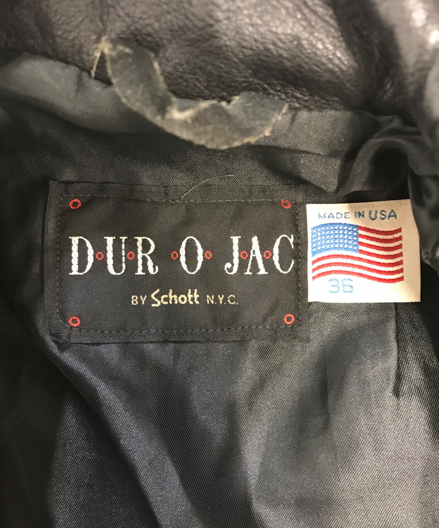 中古・古着通販】DUROJAC BY Schott (ショット) フリンジダブル