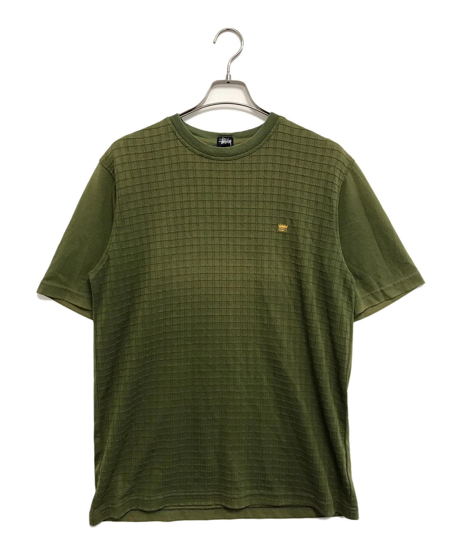 中古・古着通販】stussy (ステューシー) ワッフル地Tシャツ グリーン