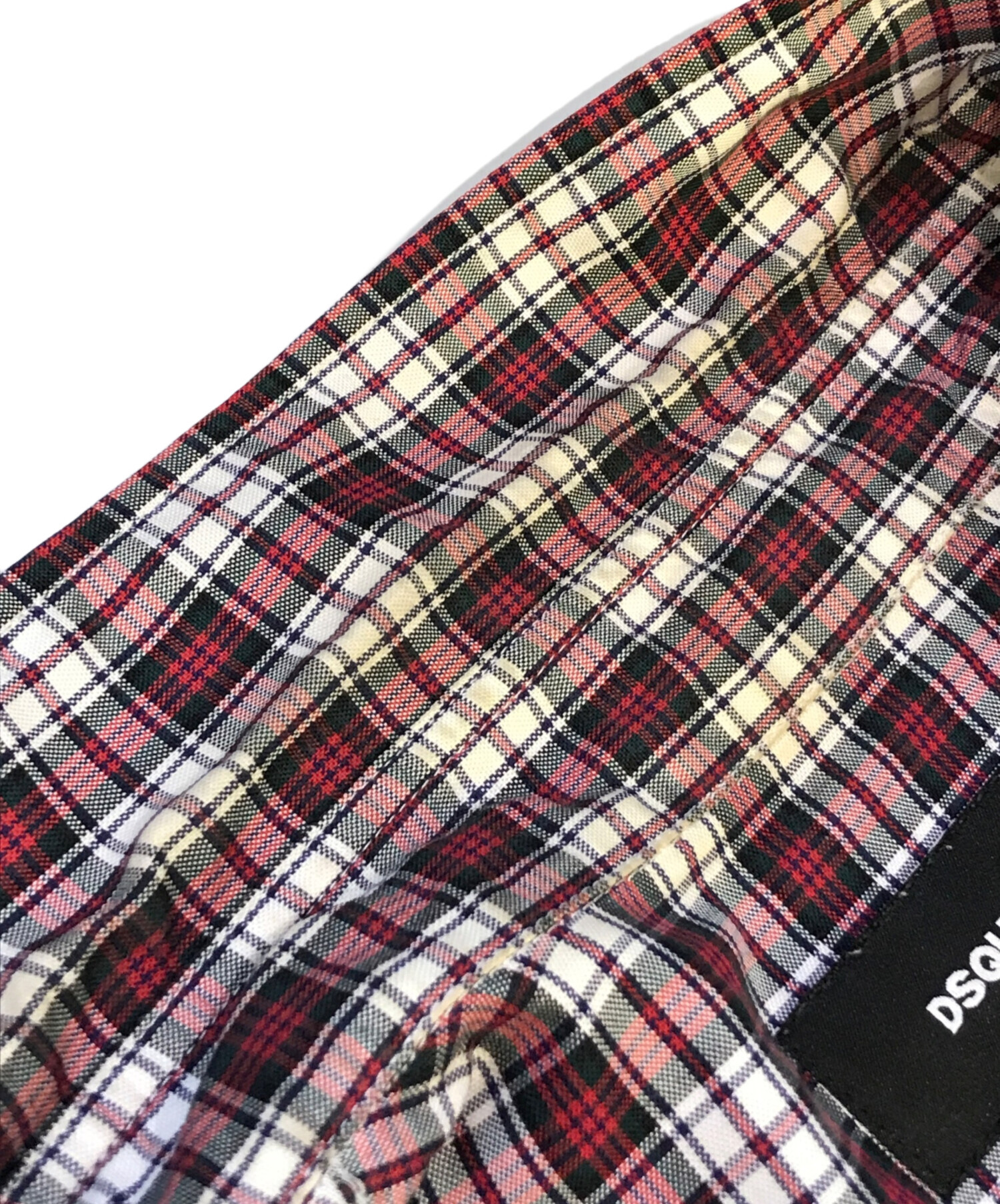 中古・古着通販】DSQUARED2 (ディースクエアード) 半袖チェックシャツ