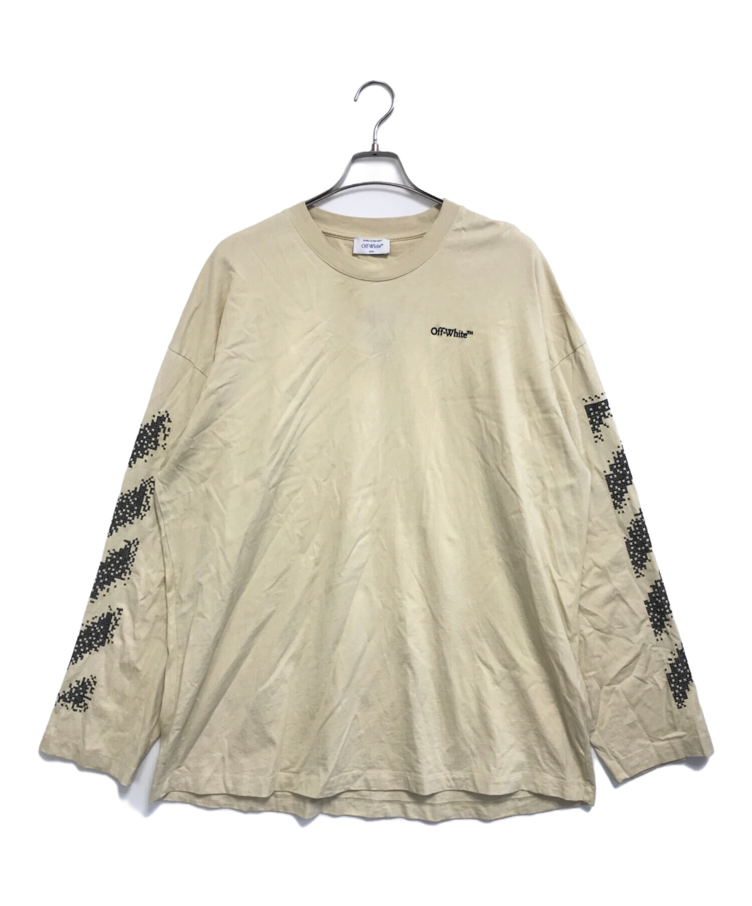 中古・古着通販】OFFWHITE (オフホワイト) ミニロゴプリント長袖 