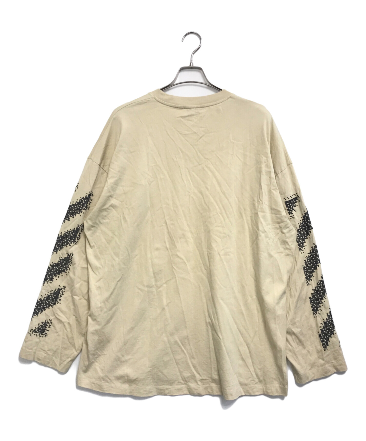 中古・古着通販】OFFWHITE (オフホワイト) ミニロゴプリント長袖 