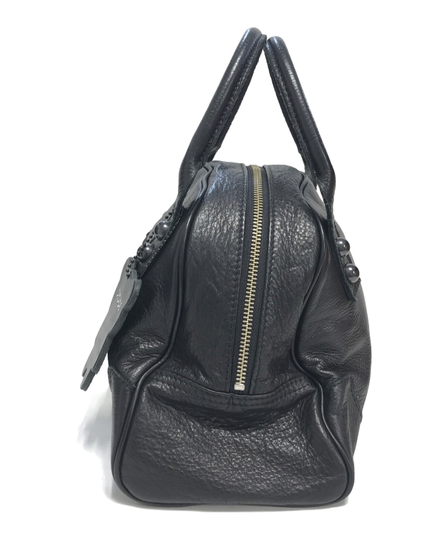 中古・古着通販】DECADE (ディケイド) オイルドカウレザーミニボストン