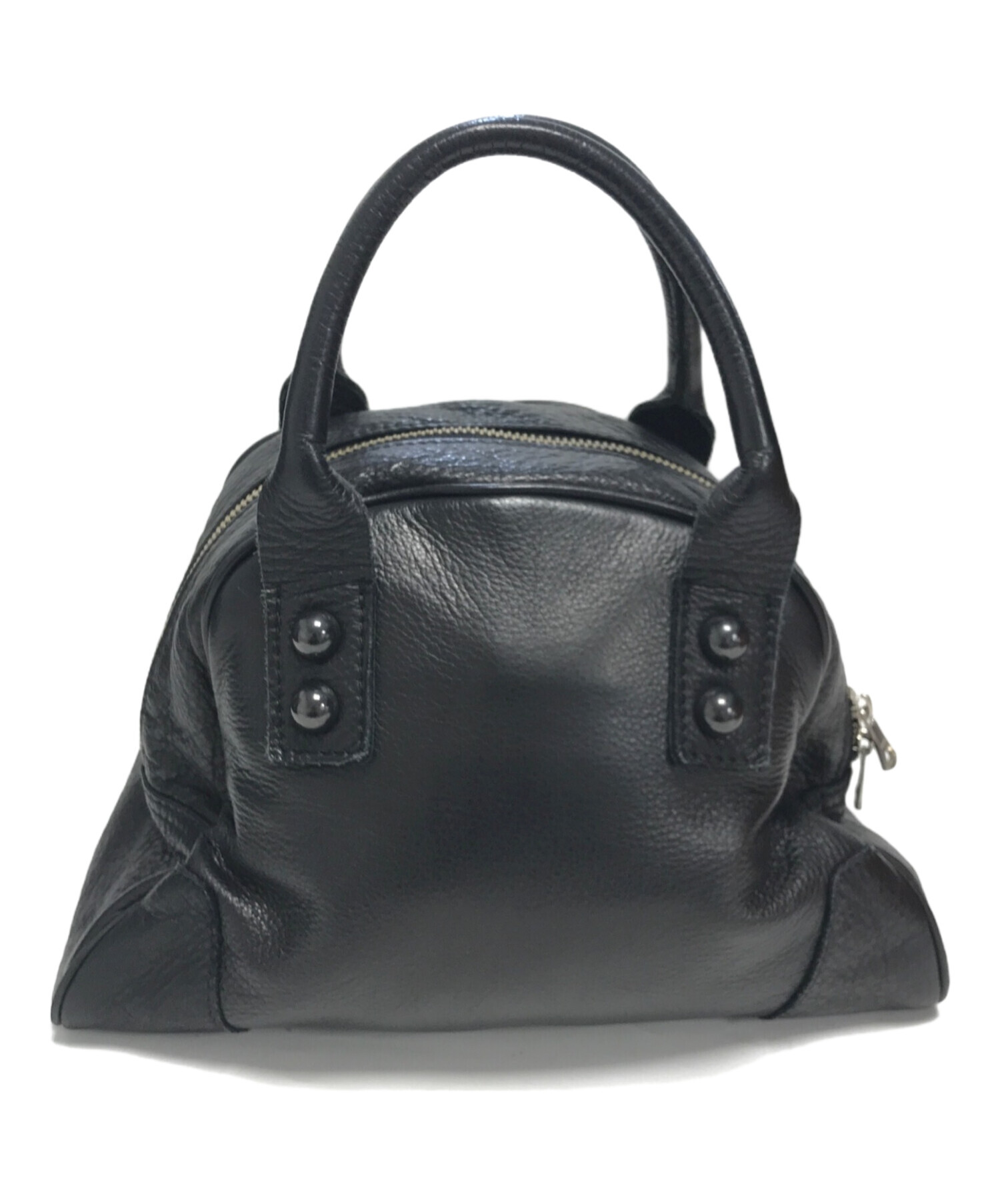 ディケイド　DECADE オイルドカウレザー　ミニボストントート 中古・古着通販】DECADE (ディケイド) オイルドカウレザーミニボストン