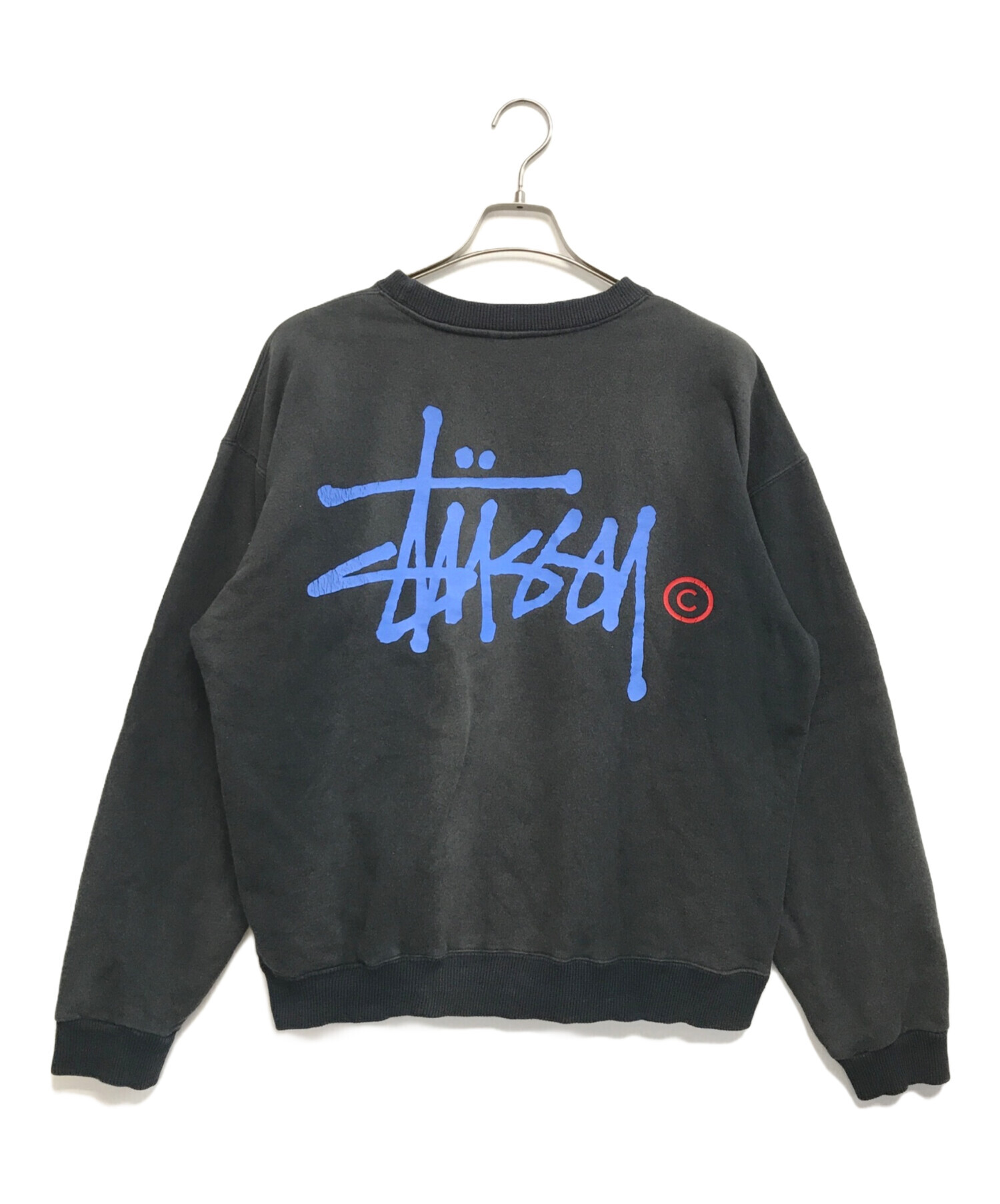 く*め様 OLD STUSSY ステューシー スウェット デカロゴ ステューシー 中古・古着通販】stussy (ステューシー) デカロゴ両面プリント