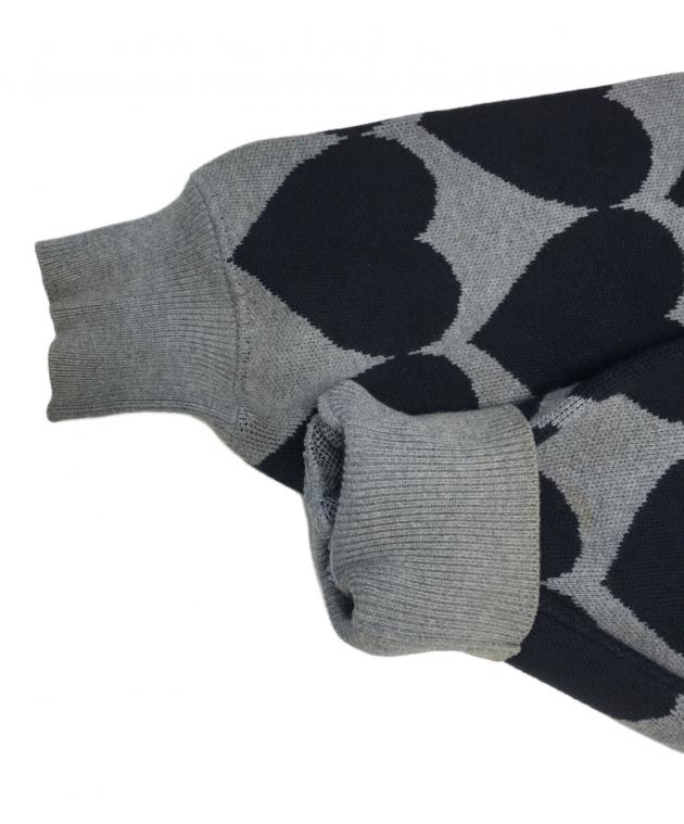 HUMAN MADE グレー ニットセーター 中古・古着通販】HUMAN MADE (ヒューマンメイド) ハート柄ニット