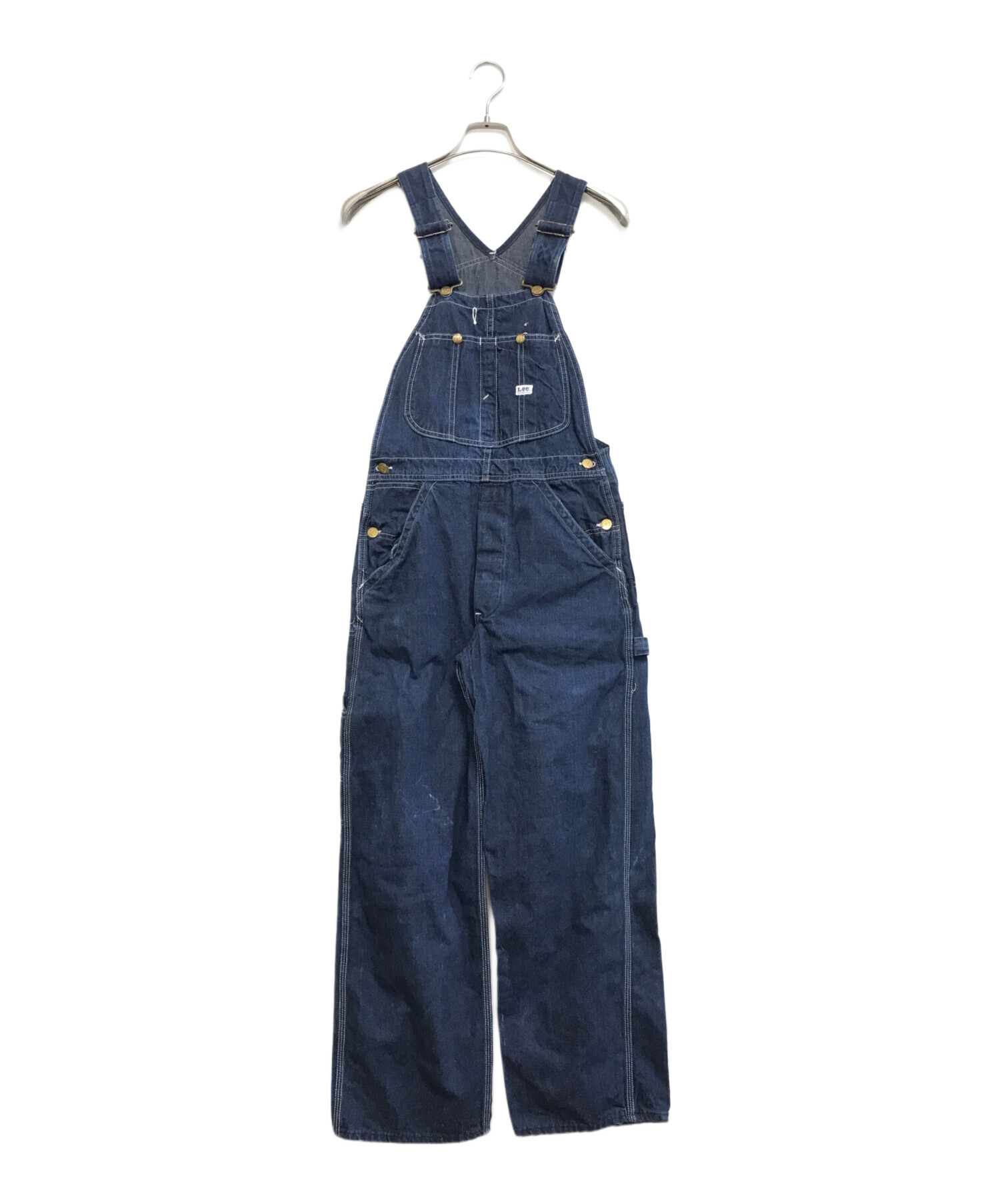 中古・古着通販】LEE (リー) デニムオーバーオール インディゴ サイズ