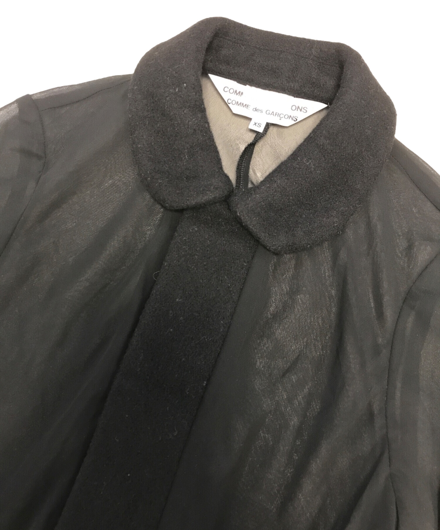 コムデギャルソンシャツ　丸襟ポケットシャツ tao タオ 丸襟半袖ブラウス