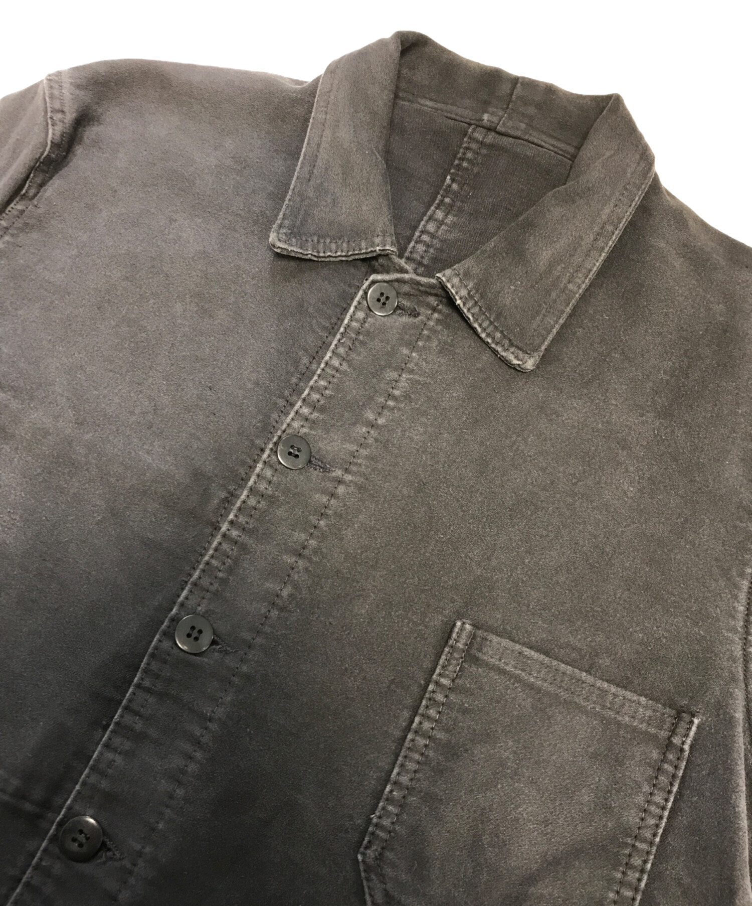 中古・古着通販】VINTAGE (ヴィンテージ) ブラックモールスキンワーク