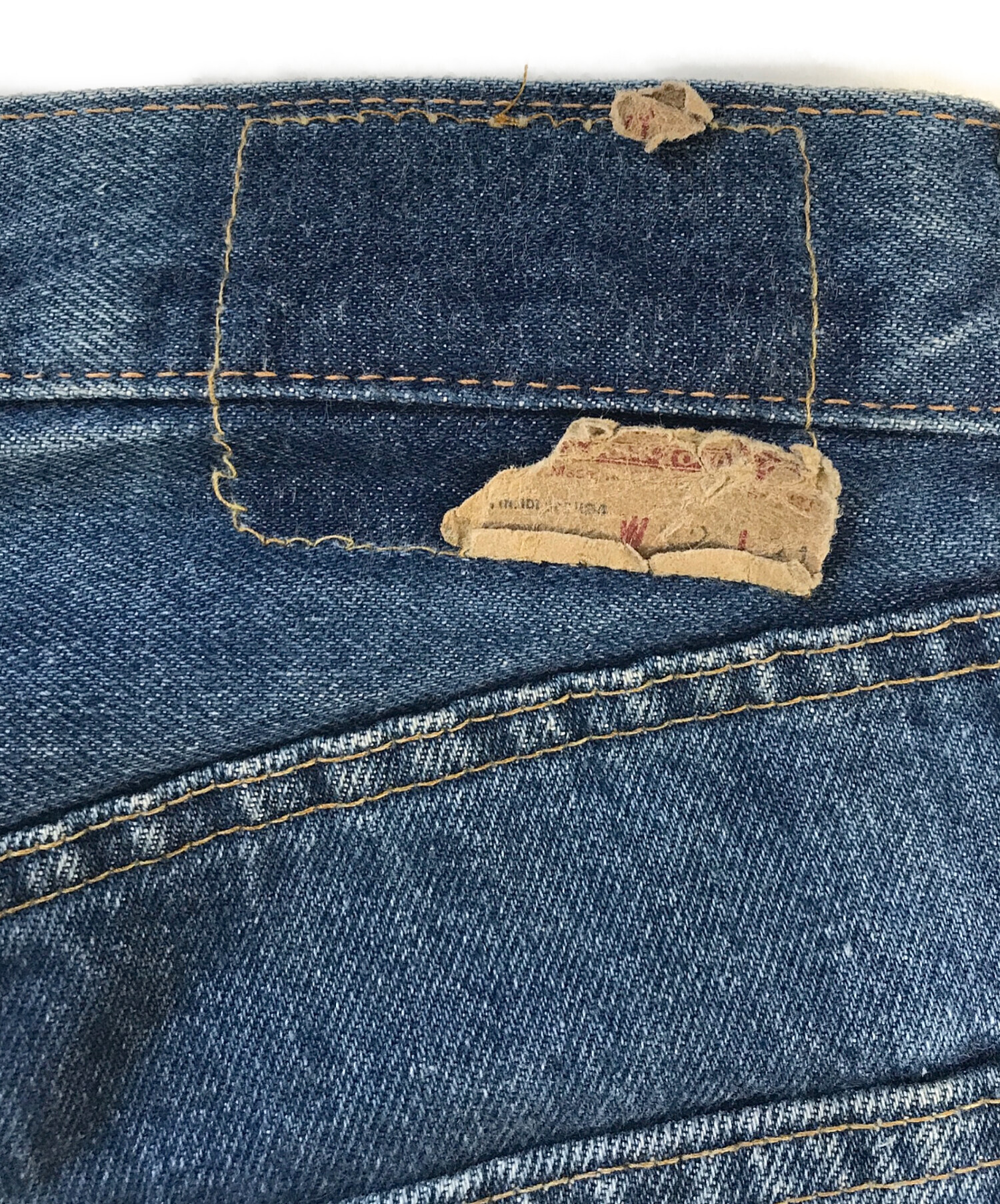中古・古着通販】LEVI'S (リーバイス) 66後期デニムパンツ インディゴ