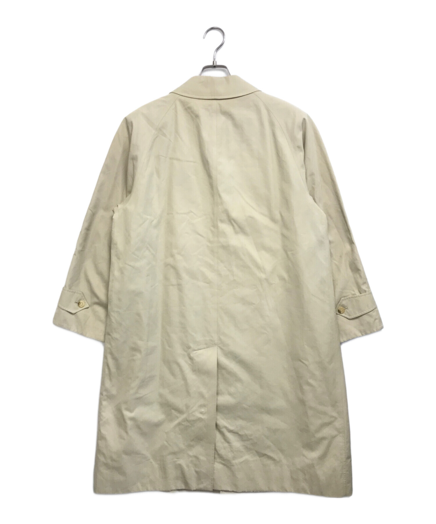 バーバリーズ✨ステンカラーコート ライナー ノバチェック ロング ベージュ M バーバリー 英国製 ステンカラーコート ロング ライナー付 ノバ