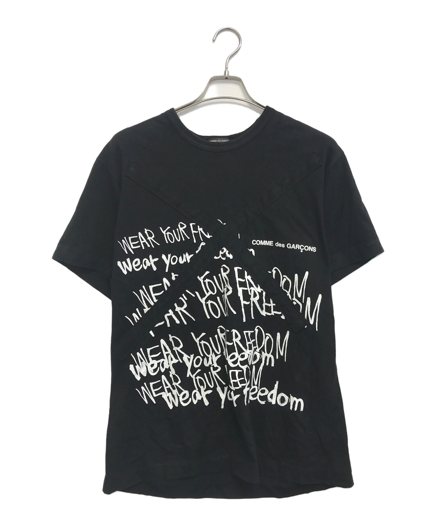 コムデギャルソン オム プリュス Tシャツ AD2019 Message 中古・古着通販】COMME des GARCONS HOMME PLUS (コムデギャルソンオム