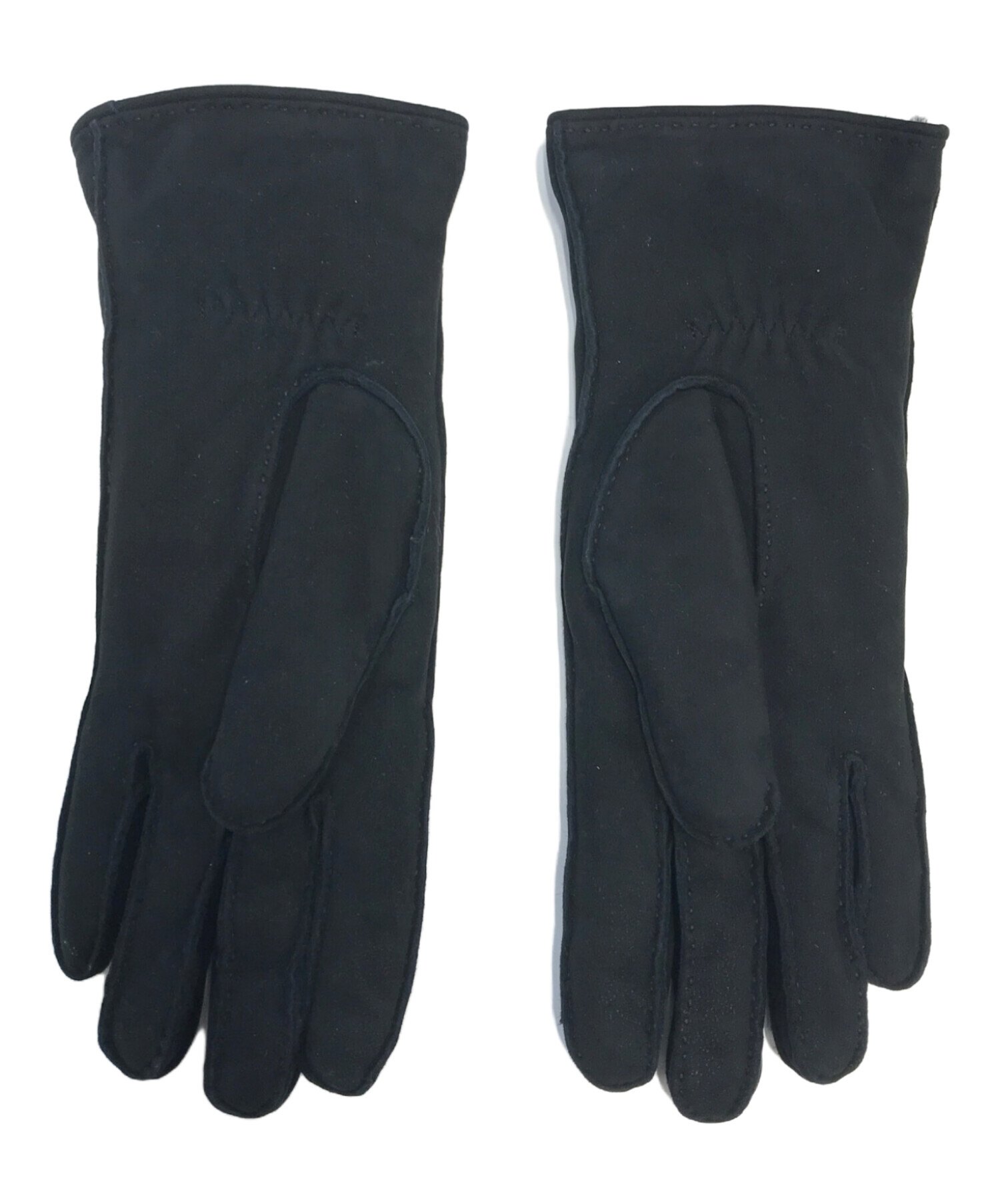 中古・古着通販】HERMES (エルメス) ラビットファーレザーグローブ