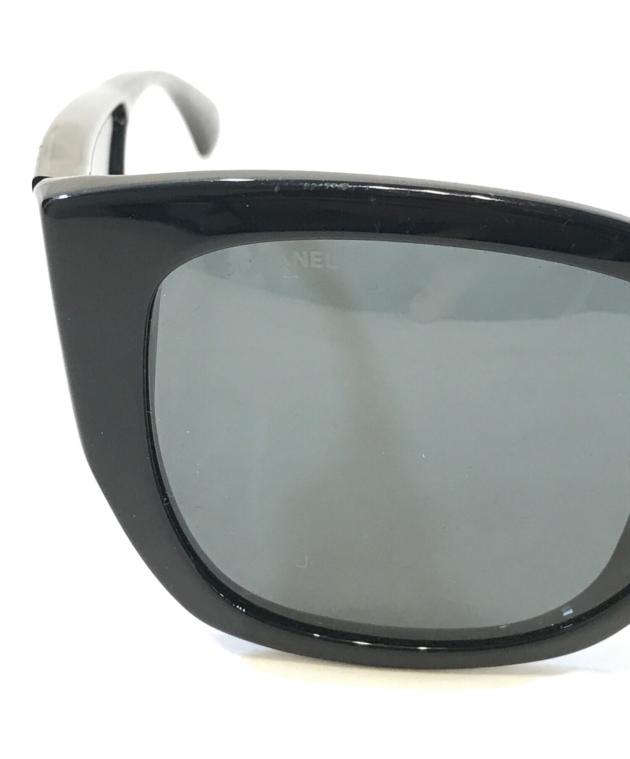 中古・古着通販】CHANEL (シャネル) サングラス ブラック サイズ:55