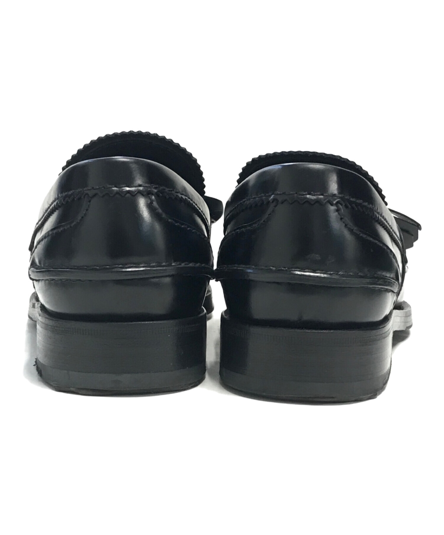 中古・古着通販】PRADA (プラダ) タッセルローファー ブラック サイズ 