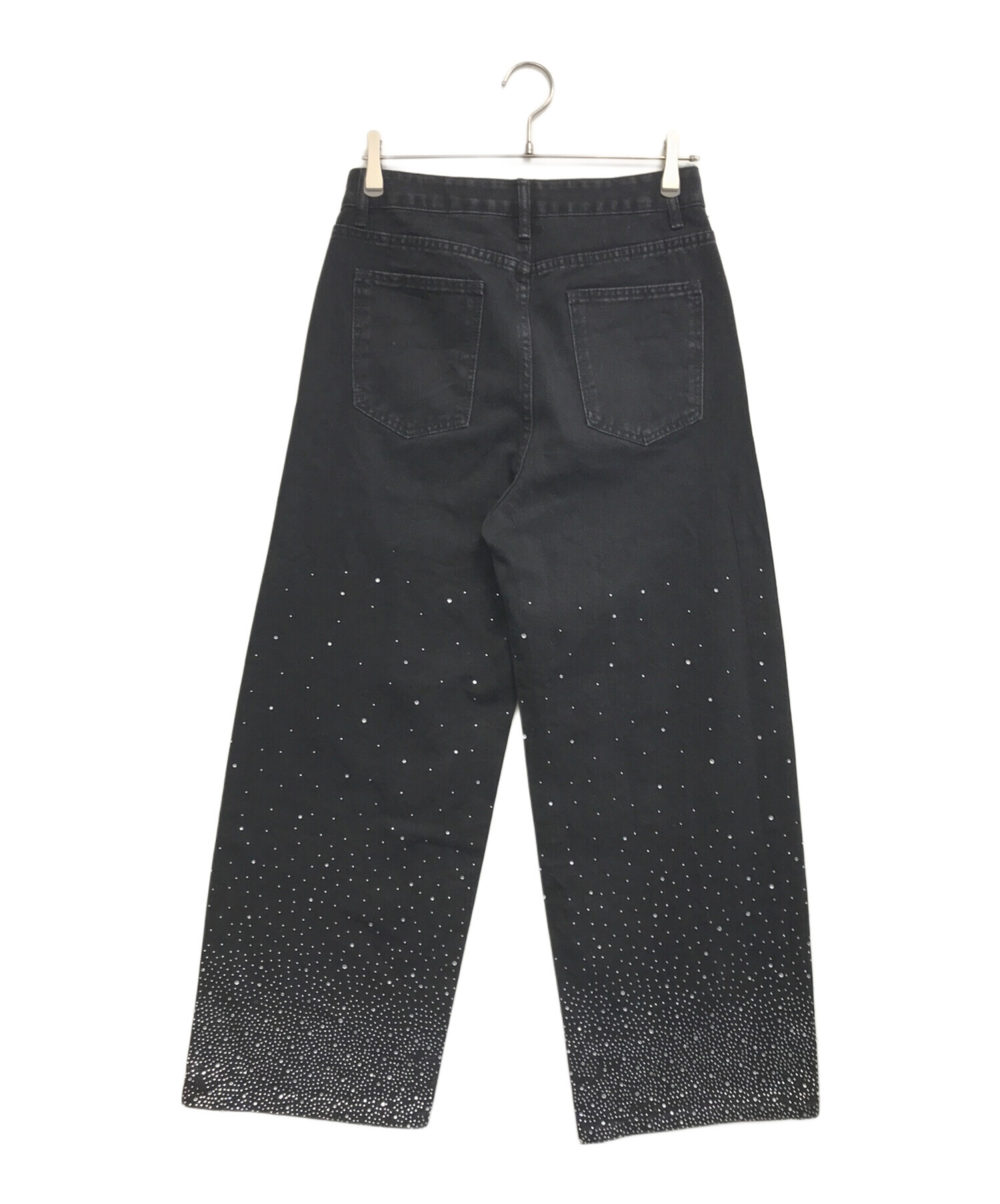 中古・古着通販】OPIUM (オピウム) Rhinestone Wide Baggy Pants
