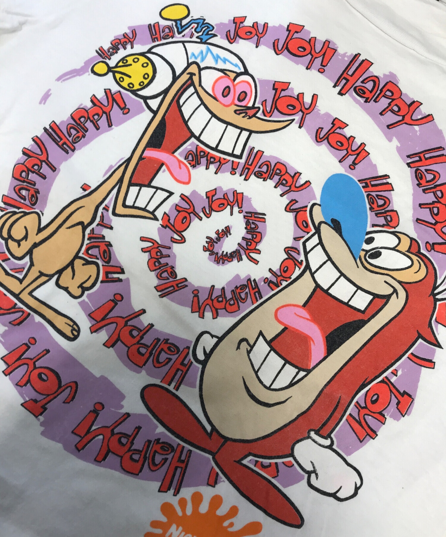 REN & THE STIMPY ヴィンテージ　Tシャツ　プリント　XL 古着 中古・古着通販】キャラクターTシャツ (キャラクターTシャツ) 90s