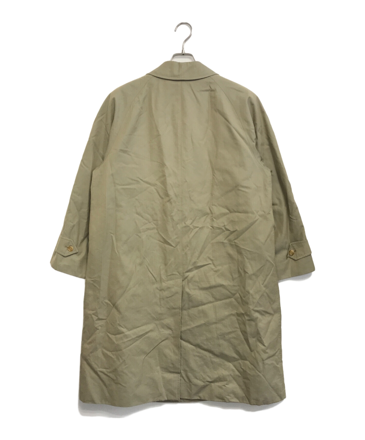 【XL相当】バーバリー ステンカラーコート 英国製 ライナー付 52R ベージュ BURBERRY - バーバリーズ 80s 90s 英国製 オールド ステンカラーコート