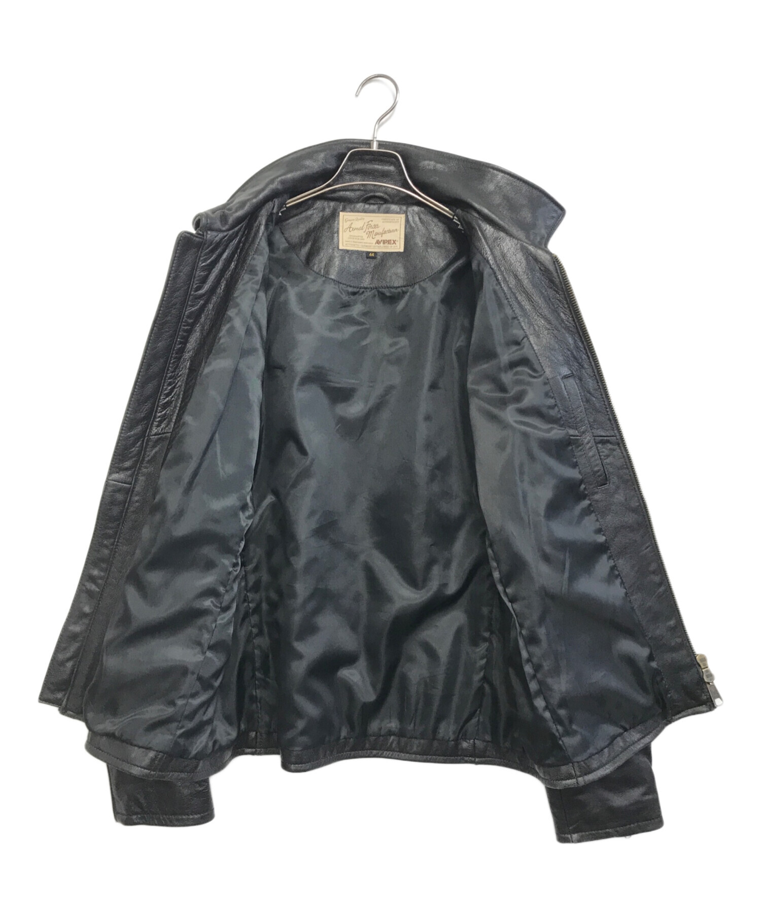 中古・古着通販】AVIREX (アヴィレックス) レザーライダースジャケット