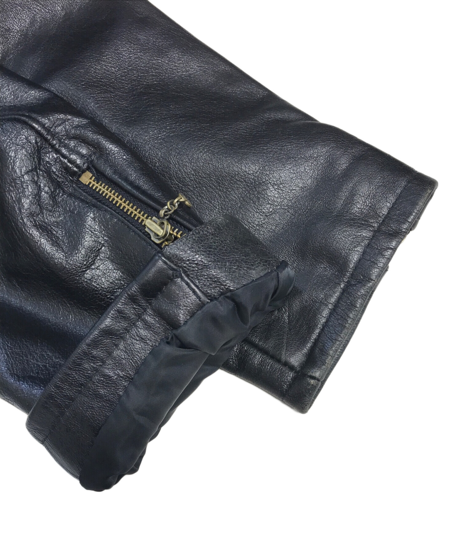 中古・古着通販】AVIREX (アヴィレックス) レザーライダースジャケット