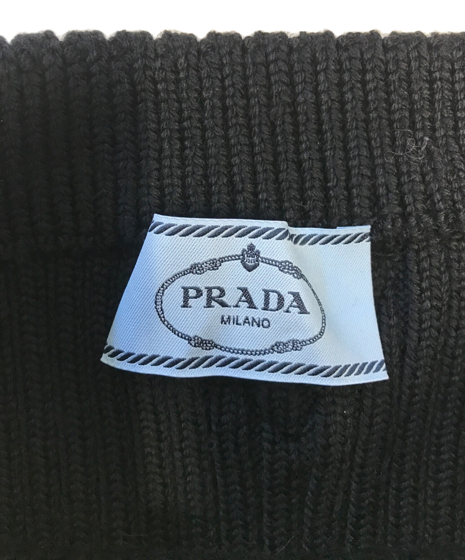 中古・古着通販】PRADA (プラダ) スリムフィットリブニットスカート