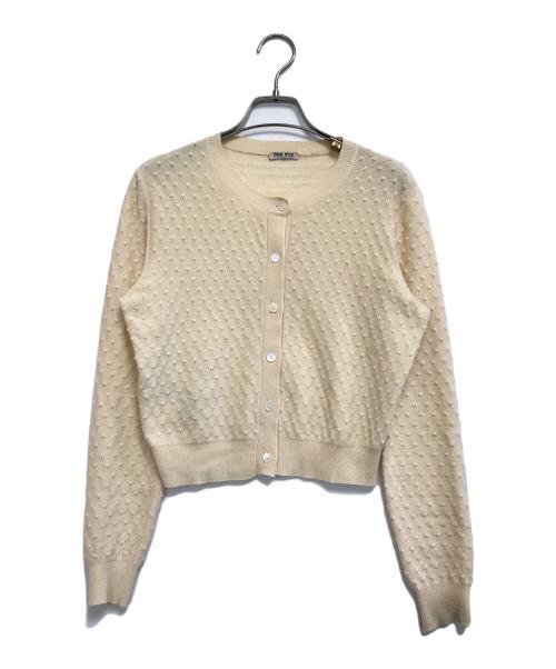 Miu Miu マルチカラーニット 38 Miu Miu マルチカラーニット 38 個性的な逸品》【miumiu】マルチカラー