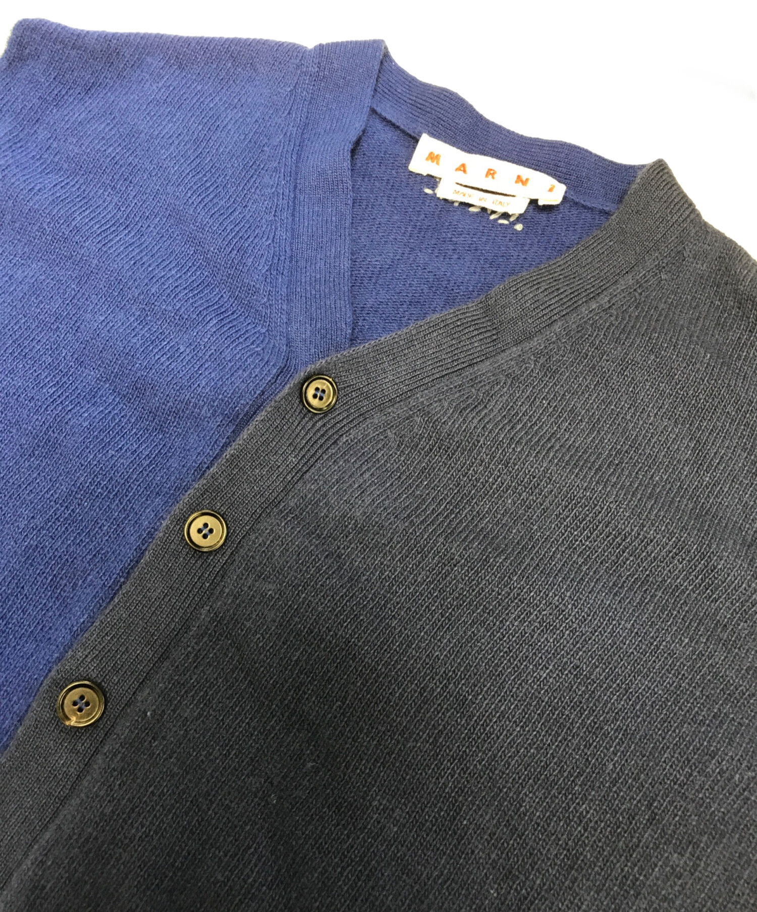 中古・古着通販】MARNI (マルニ) カラーブロック ニット カーディガン