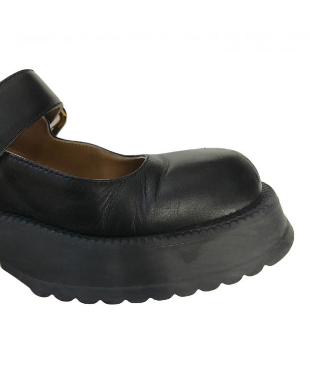 中古・古着通販】MARNI (マルニ) 厚底レザーローファー ブラック