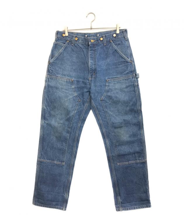 お*さ様 Carhartt　ダブルニー　デニムペインターパンツ　古着　インディゴ 中古・古着通販】CarHartt (カーハート) ダブルニーデニムペインター