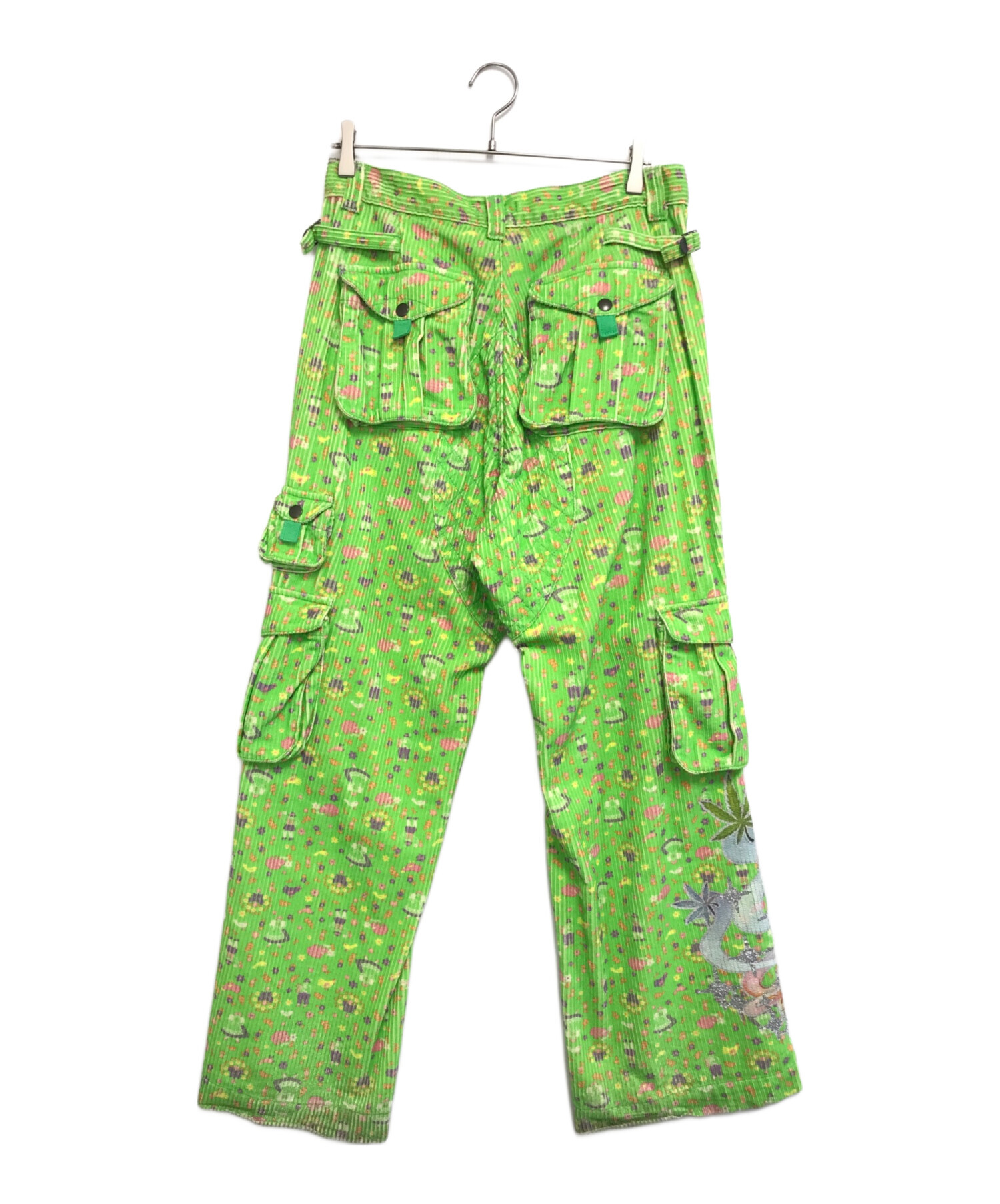 ERL イーアールエル カーゴパンツ メンズ 【古着】【中古】 中古・古着通販】ERL (イーアールエル) コーデュロイプリントカーゴ