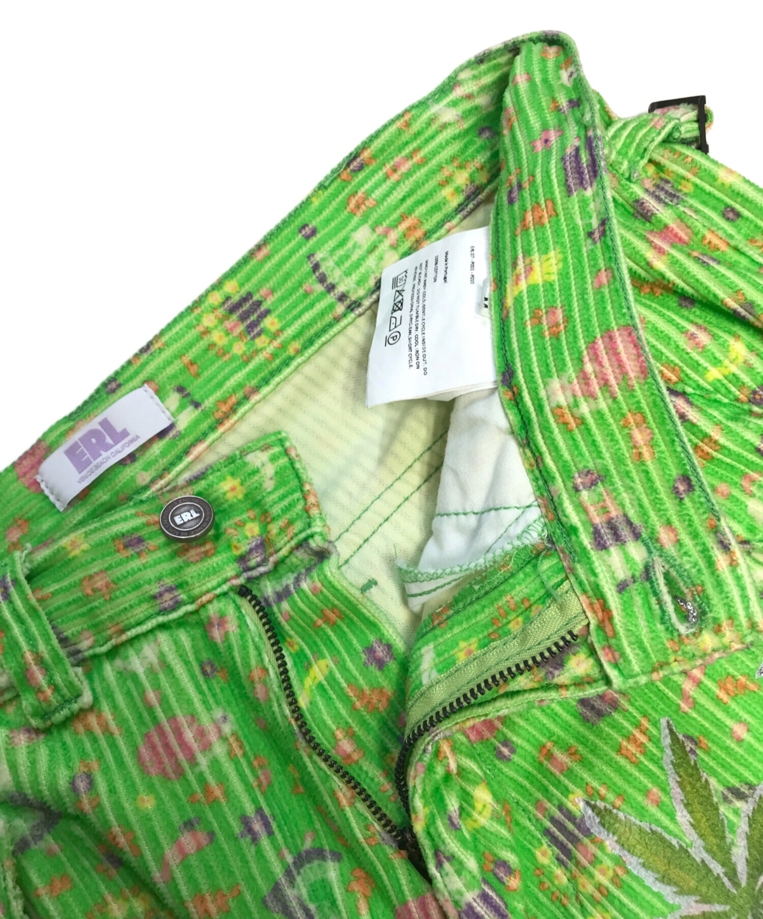 中古・古着通販】ERL (イーアールエル) コーデュロイプリントカーゴ