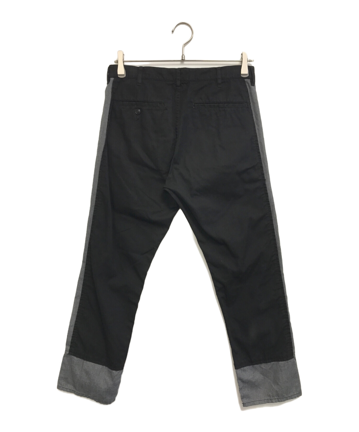 美品 BLACK COMME des GARCONS バイカラーパンツ 中古・古着通販】BLACK COMME des GARCONS (ブラックコムデギャルソン