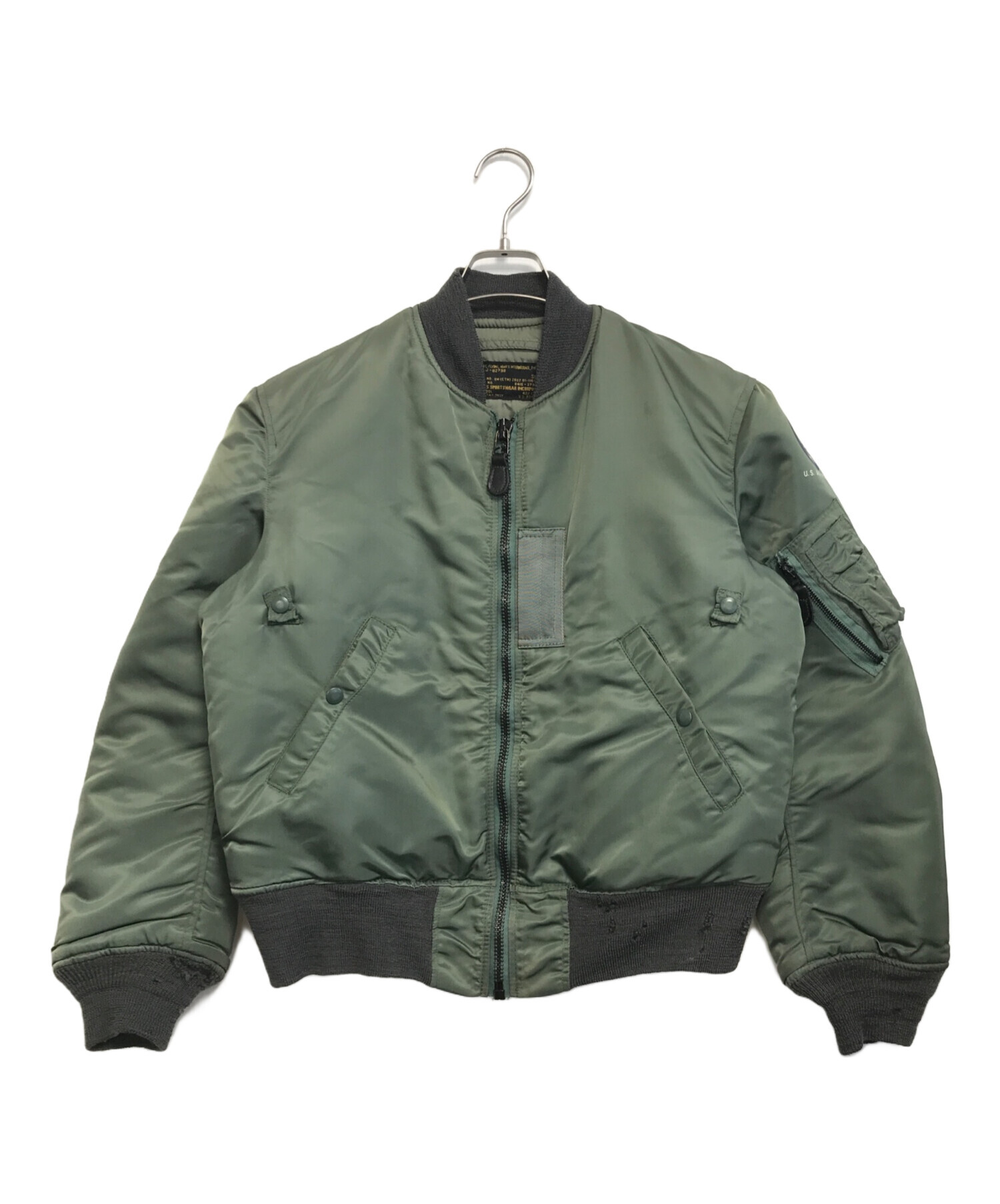 中古・古着通販】VINTAGE (ヴィンテージ) MA-1ジャケット オリーブ