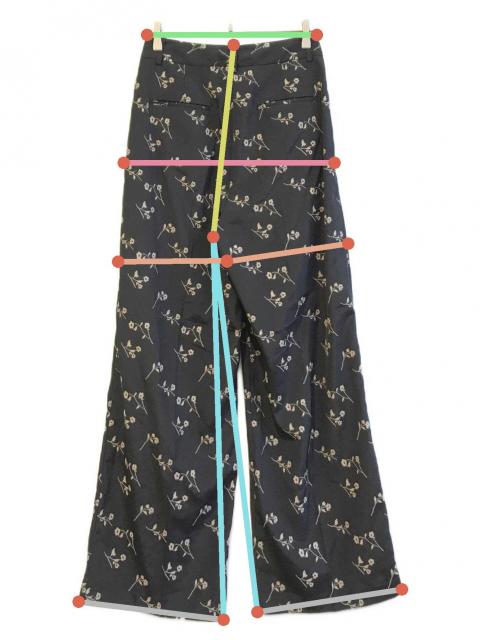 中古・古着通販】anuke (アンヌーク) anuke Flower Jacquard Pants